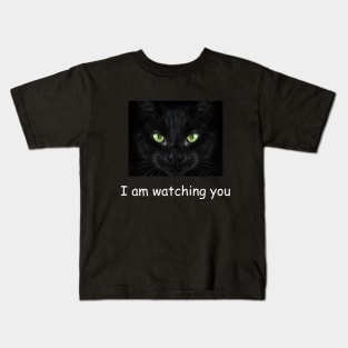 I am watching you Cat love Kids T-Shirt